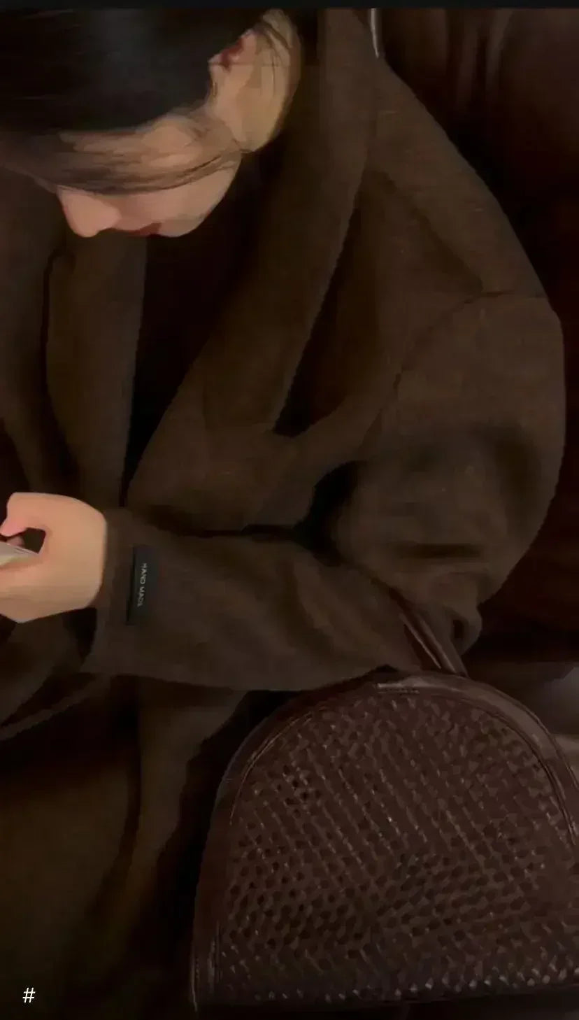Women's Double-Sided Wool Overcoat