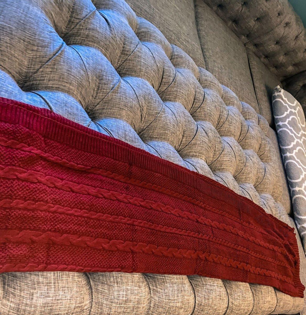 Knit Sweater Throw Blanket