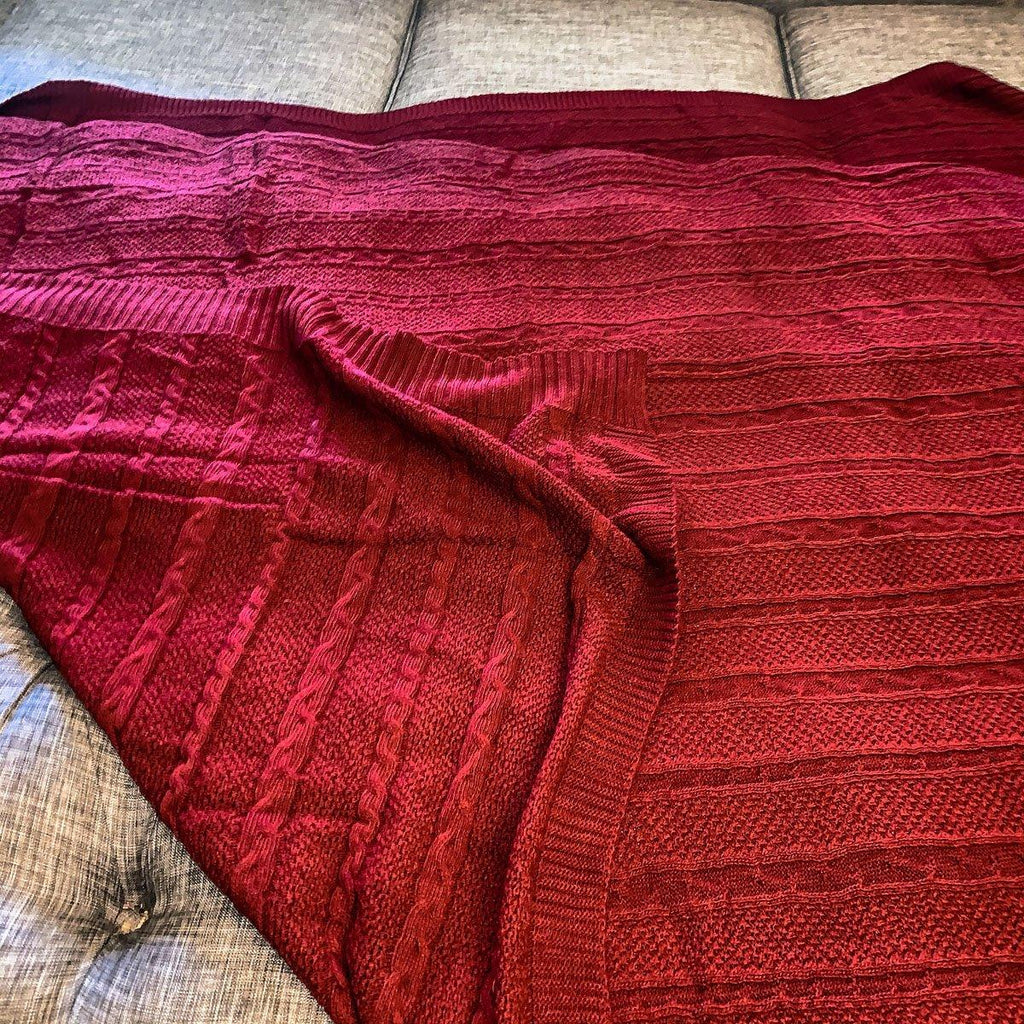 Knit Sweater Throw Blanket