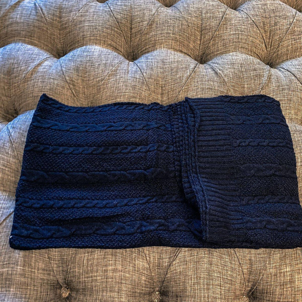 Knit Sweater Throw Blanket