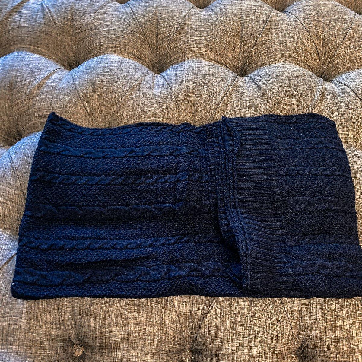 Knit Sweater Throw Blanket
