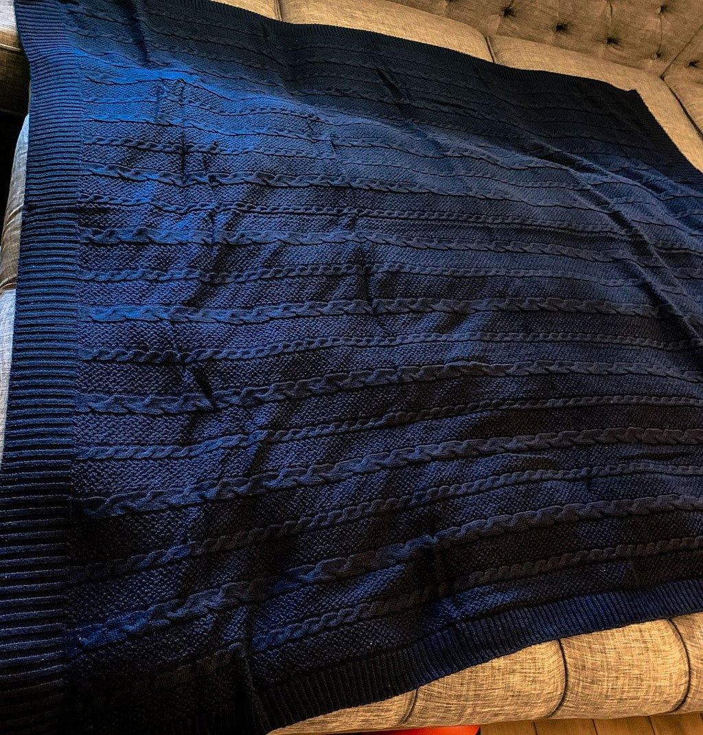 Knit Sweater Throw Blanket