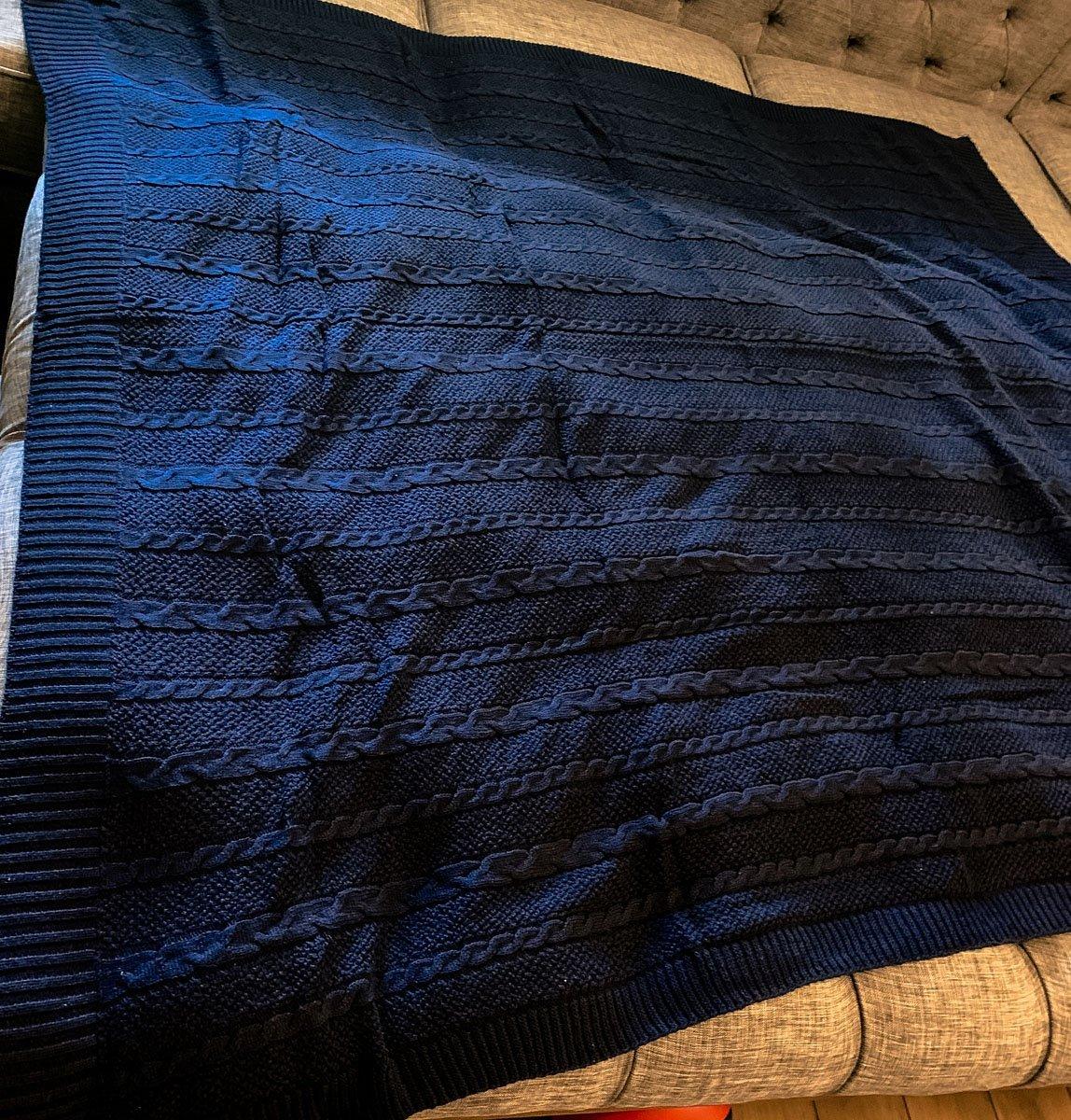 Knit Sweater Throw Blanket