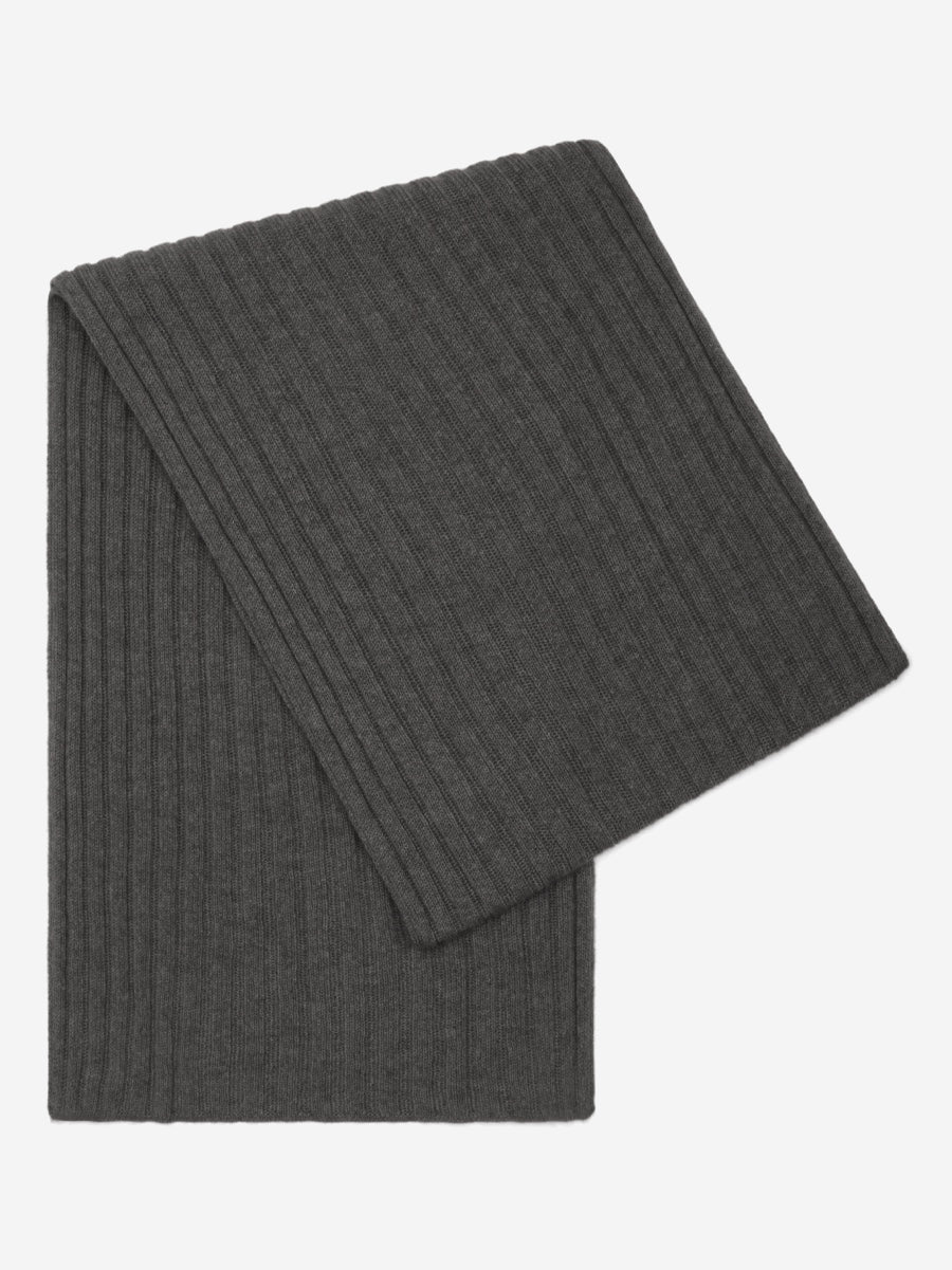 Napoli Cashmere Scarf in Dark Grey