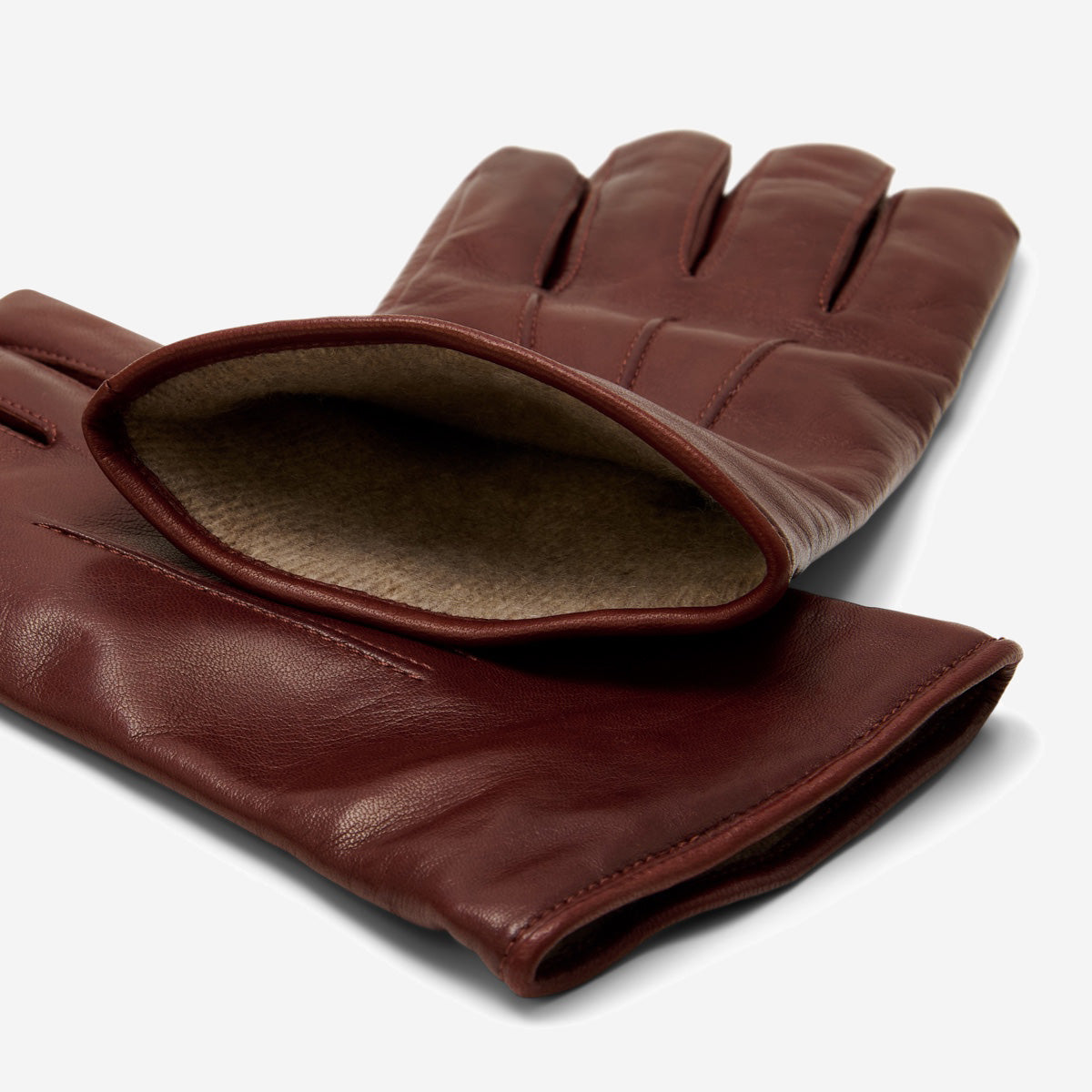 Giovanni Brown Leather Gloves: Italian Craftsmanship with Cashmere Lining – Premium Hand Protection for Cold Weather