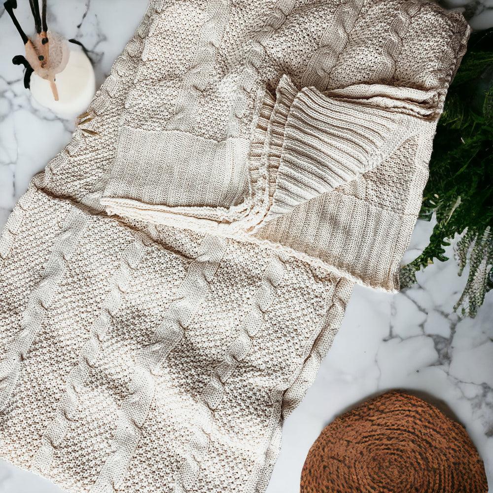 Knit Sweater Throw Blanket
