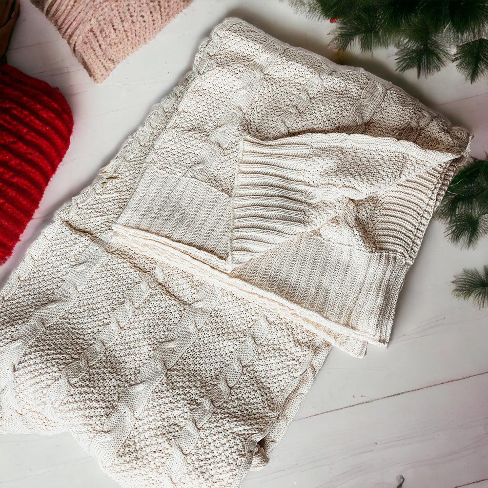 Knit Sweater Throw Blanket