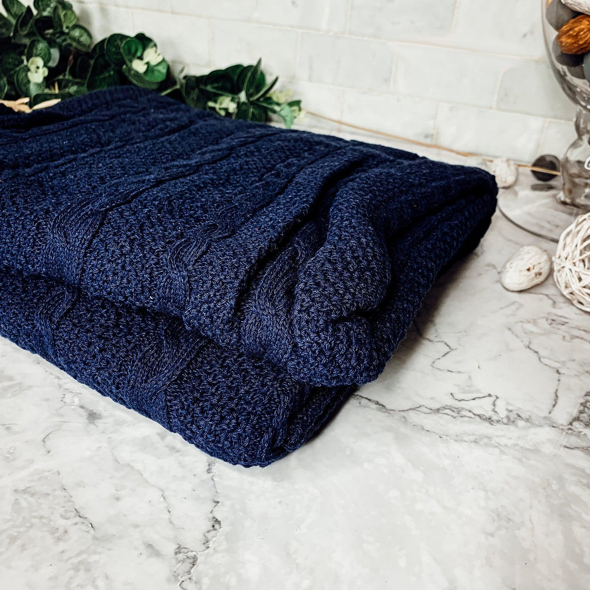 Knit Sweater Throw Blanket