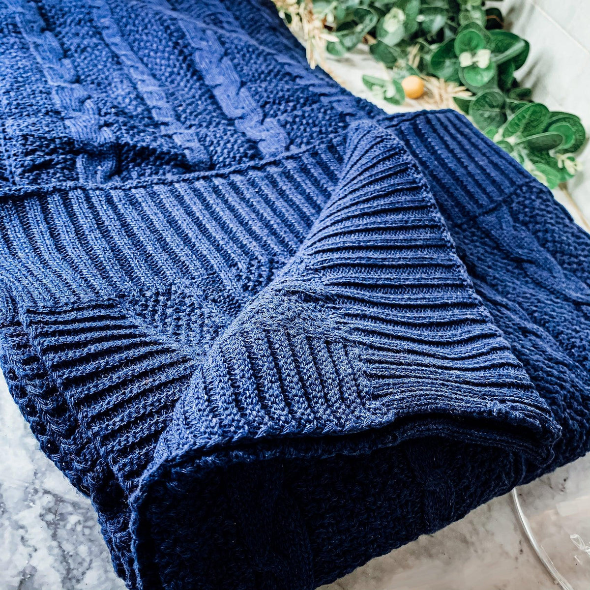 Knit Sweater Throw Blanket