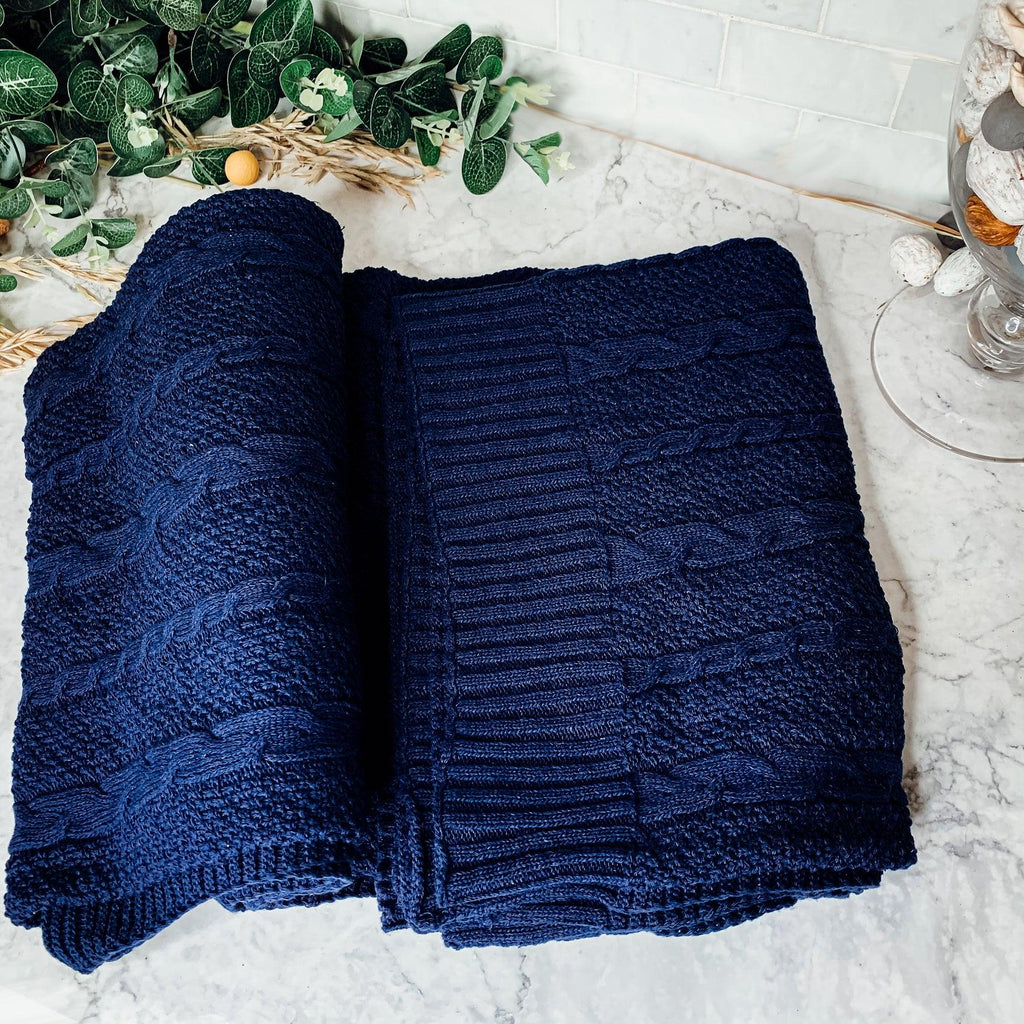 Knit Sweater Throw Blanket