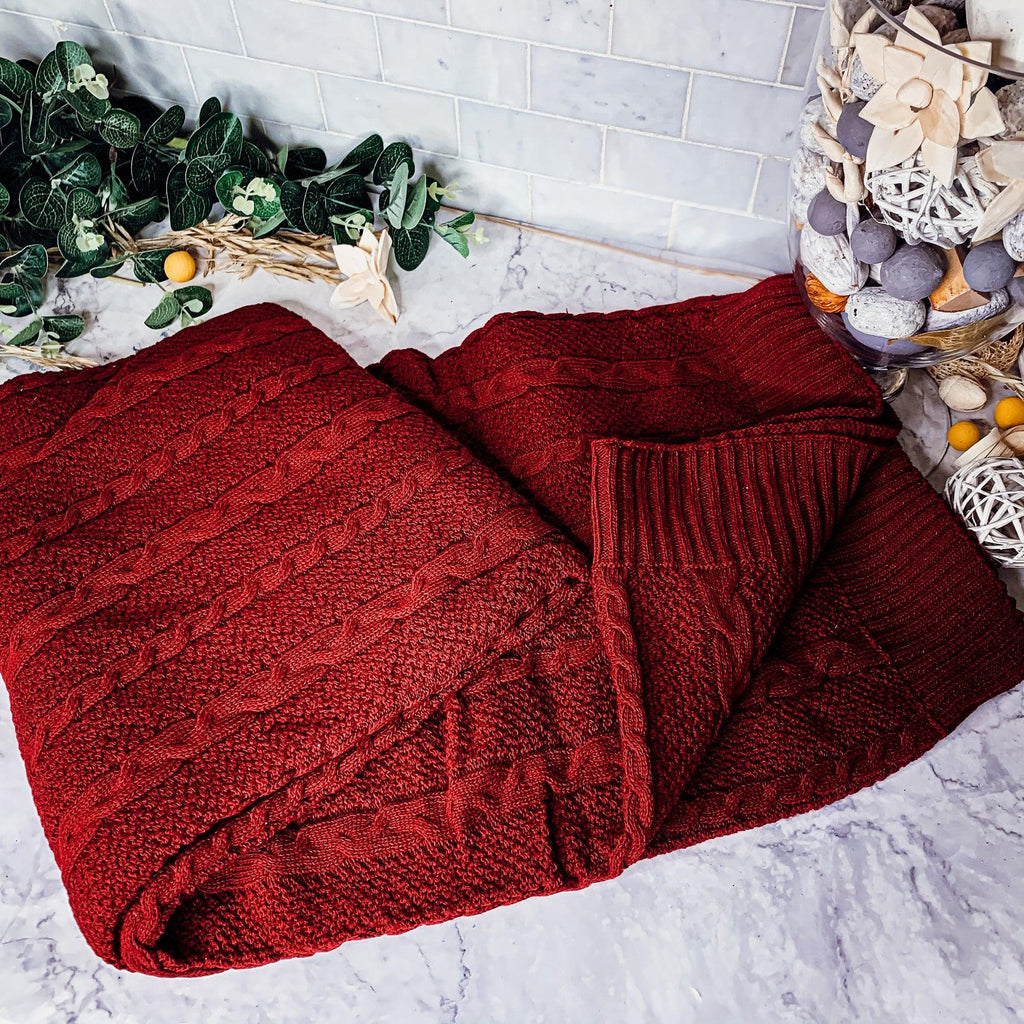 Knit Sweater Throw Blanket