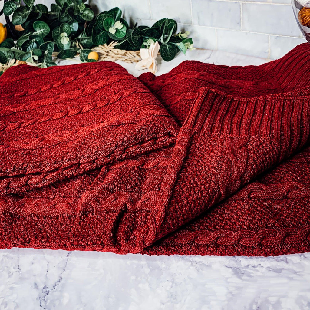 Knit Sweater Throw Blanket