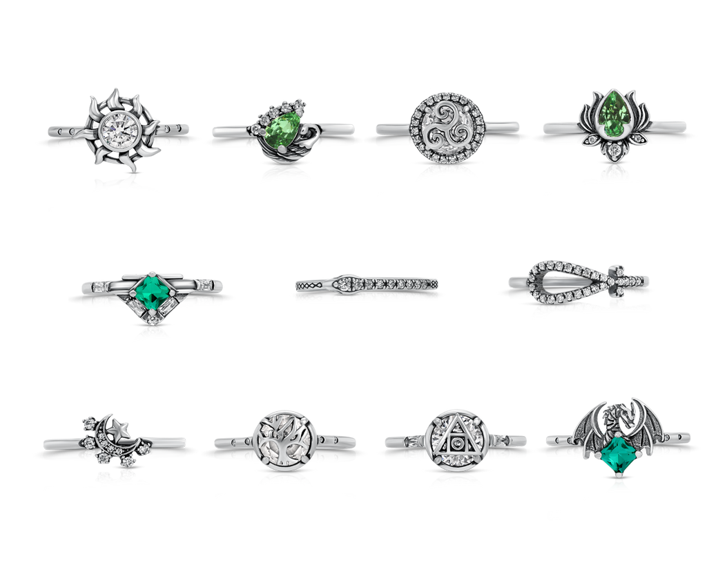 Magic of the Ancients Ring Collection — antique styling — Sullivan Ridge & Co.