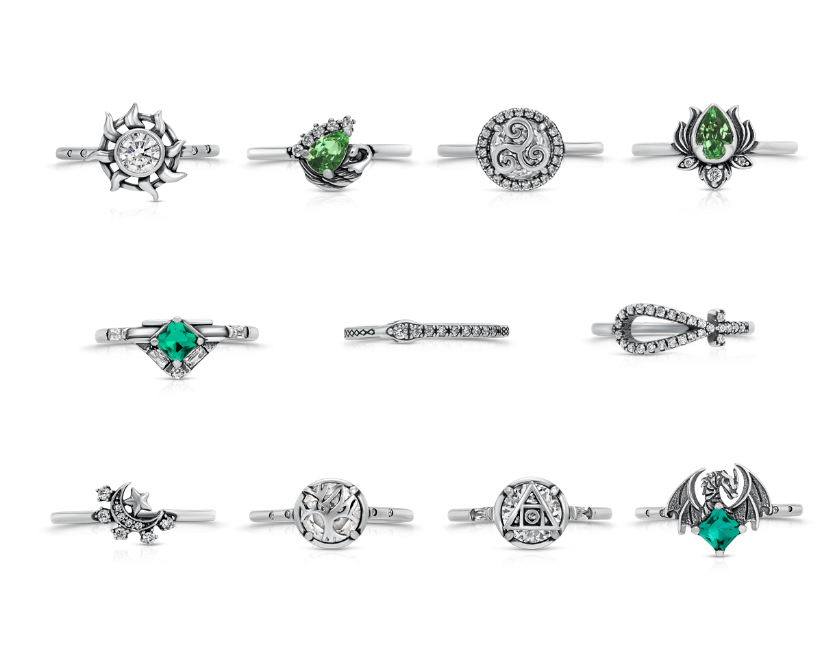 Magic of the Ancients Ring Collection — antique styling — Sullivan Ridge & Co.