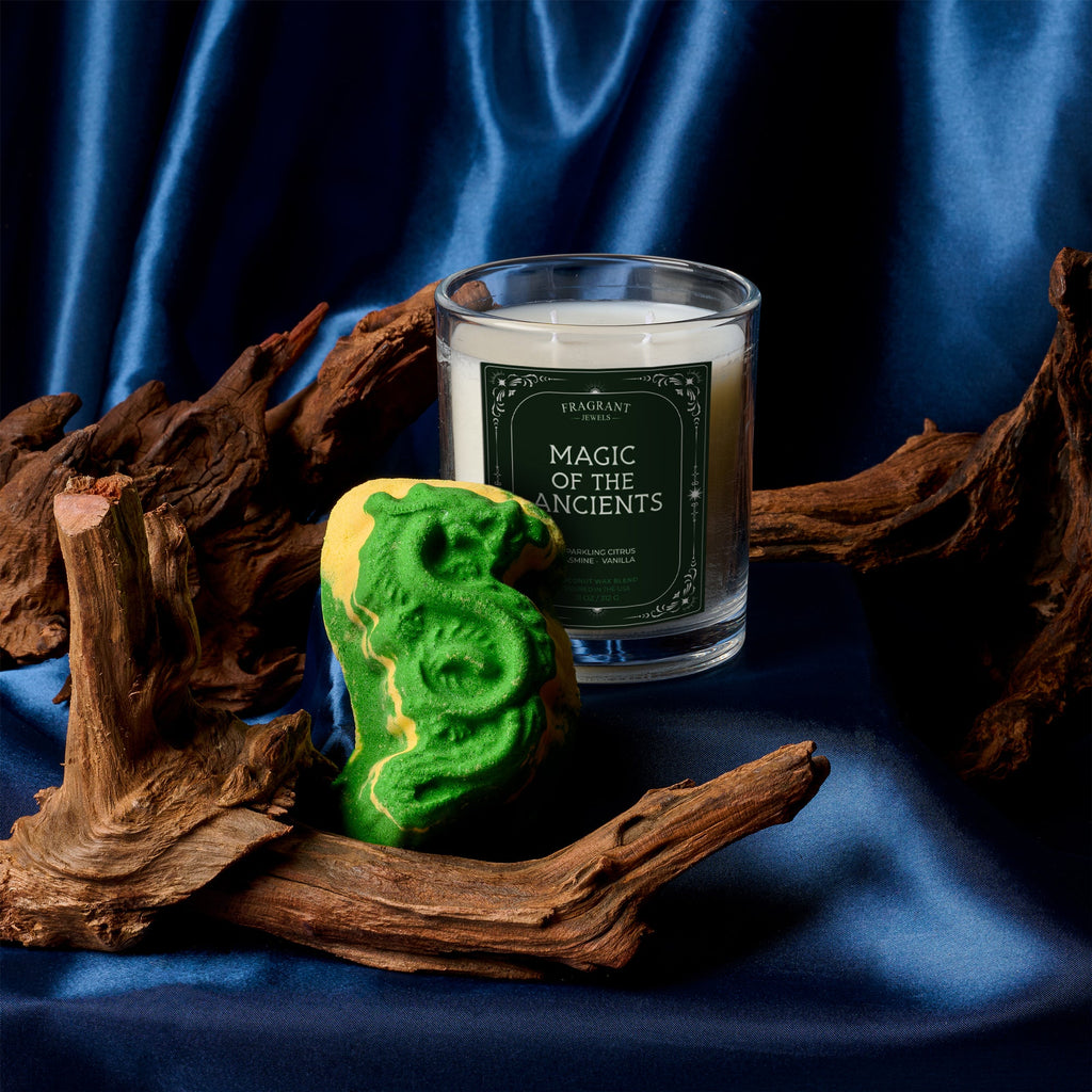 Magic of the Ancients Bath Bomb and Candle — Sullivan Ridge & Co.