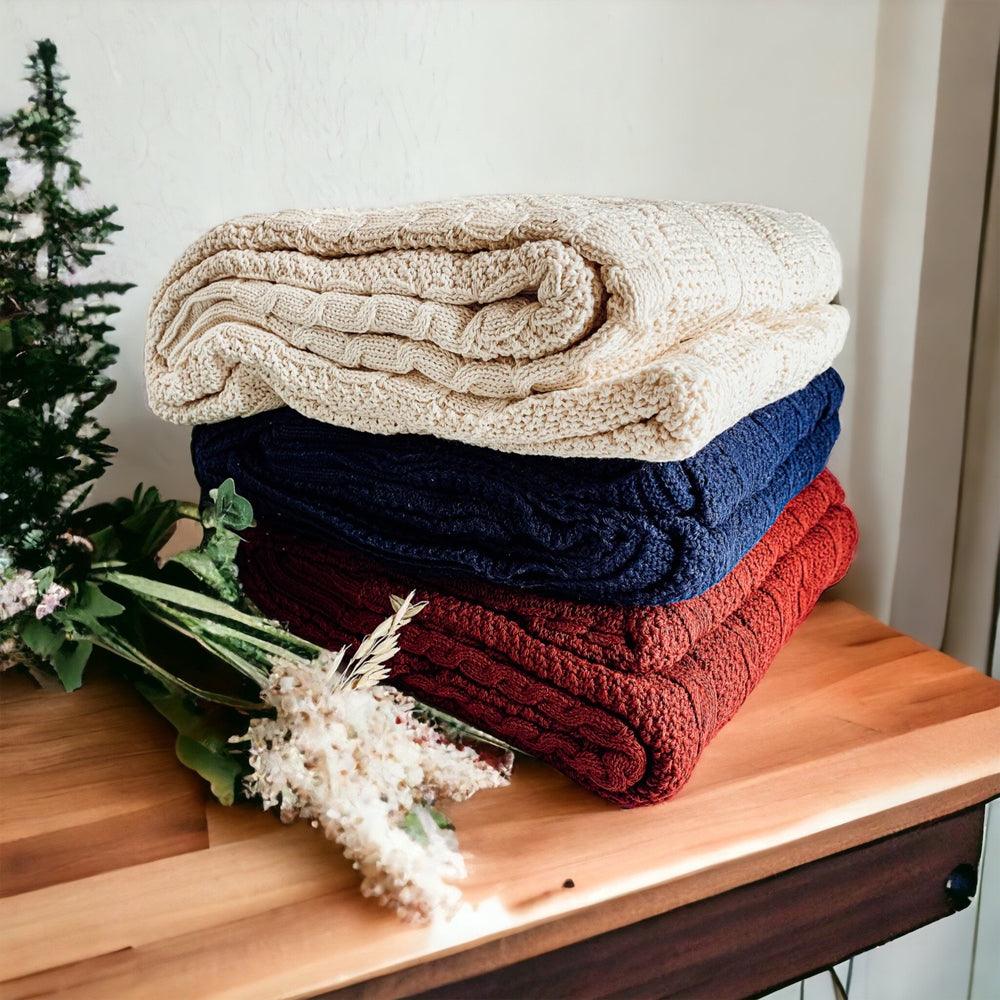 Knit Sweater Throw Blanket
