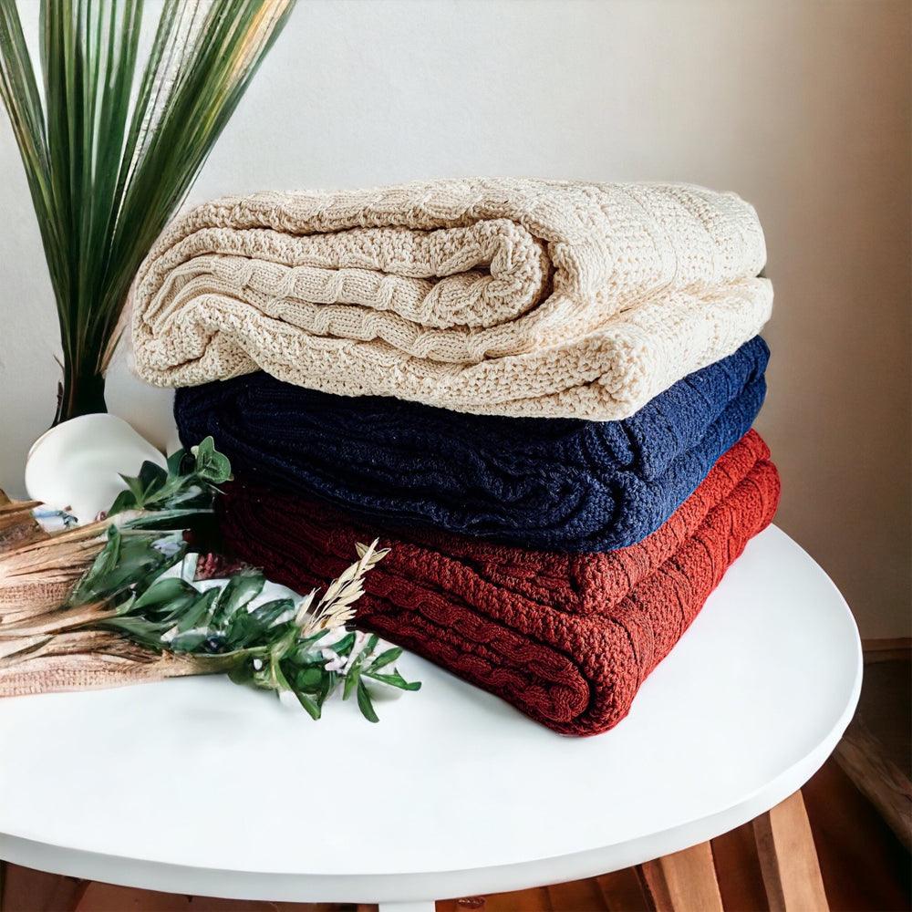 Knit Sweater Throw Blanket