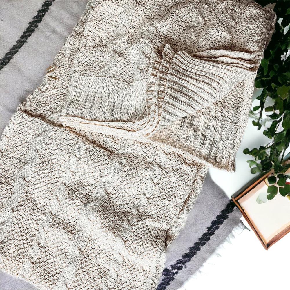 Knit Sweater Throw Blanket