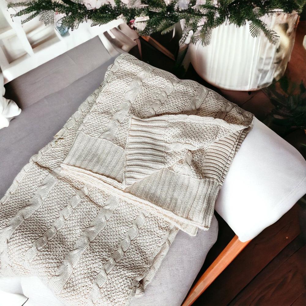 Knit Sweater Throw Blanket