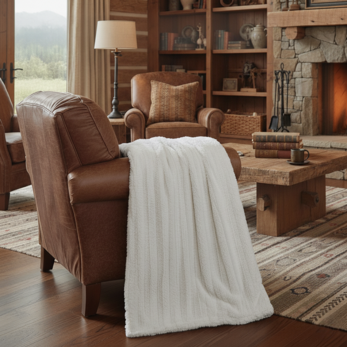 Polar Throw Blanket — full product view — Sullivan Ridge & Co.