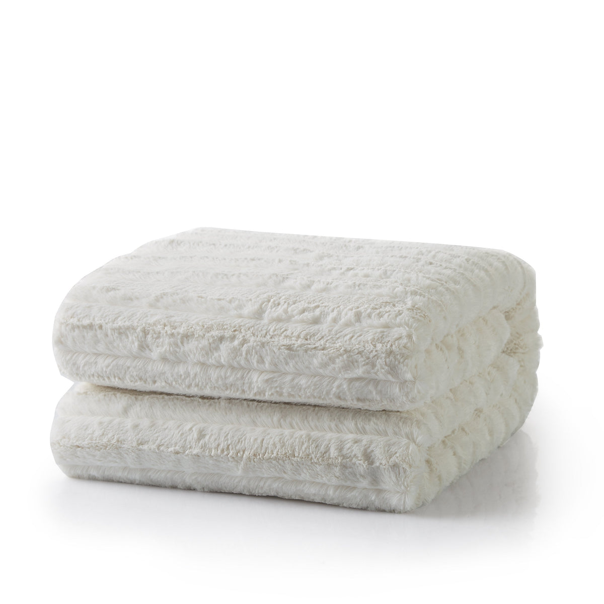 Polar Faux Fur Sherpa Throw in white ivory — Sullivan Ridge & Co.