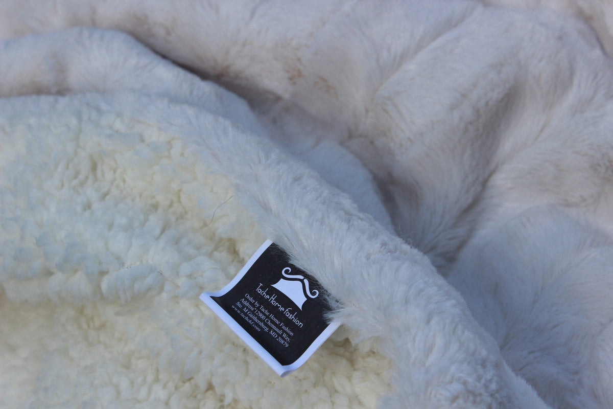 Polar Faux Fur Throw Blanket — sherpa reverse — Sullivan Ridge & Co.
