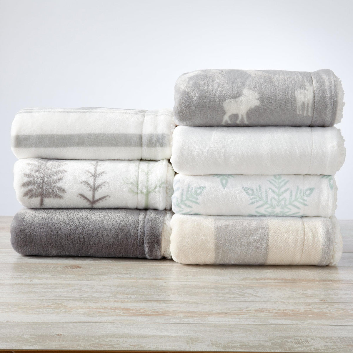 Kinsley Sherpa Blanket — full bed lifestyle photo — Sullivan Ridge & Co.