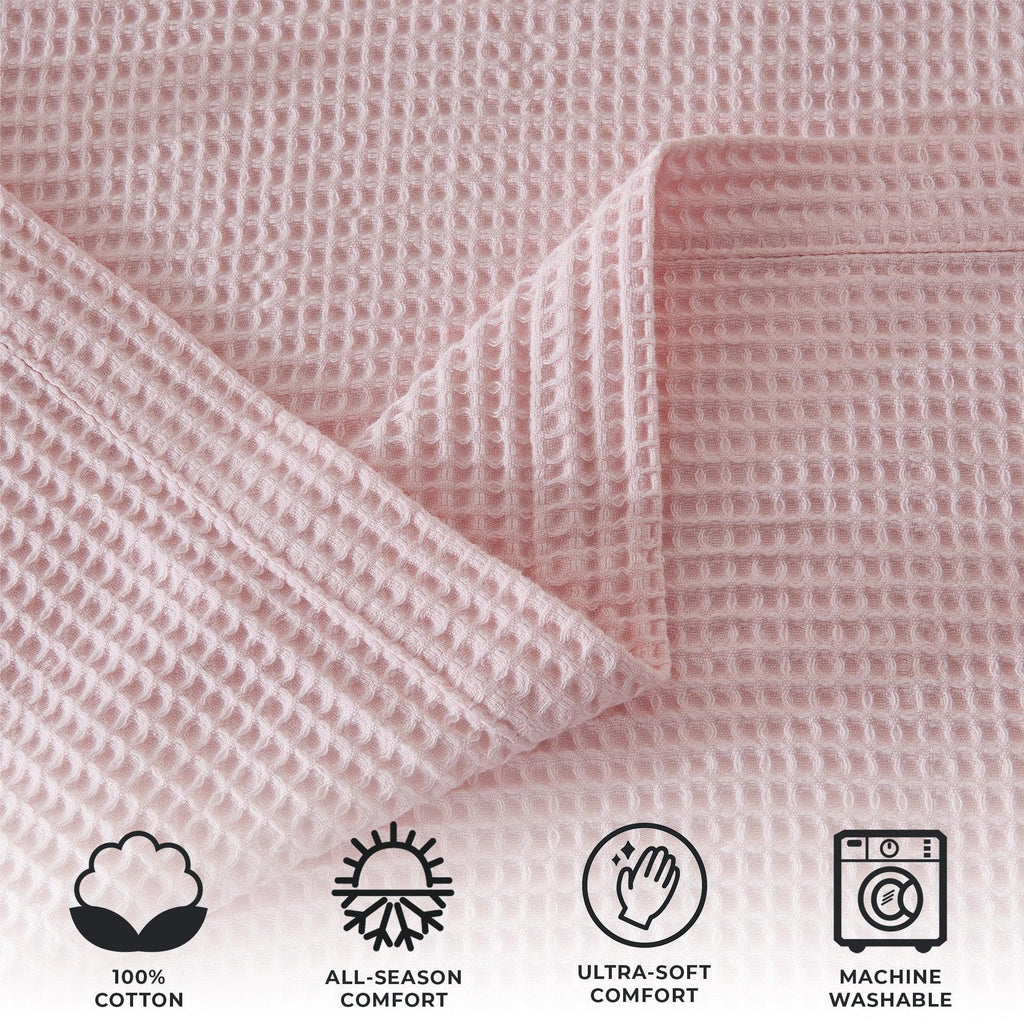 Waffle Weave Blanket — textured cotton lifestyle photo — Sullivan Ridge & Co.