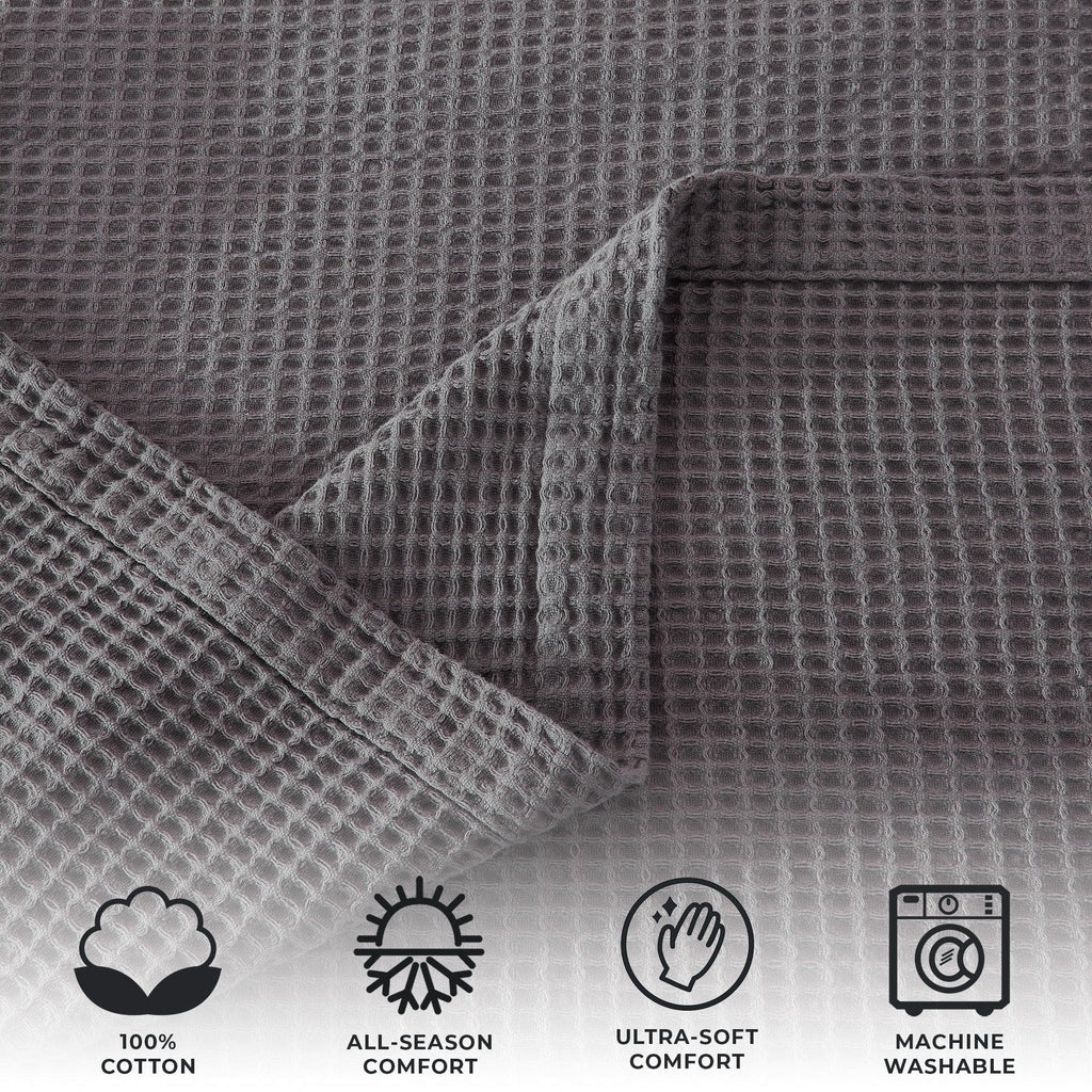 Waffle Weave Blanket — natural cotton honeycomb pattern — Sullivan Ridge & Co.