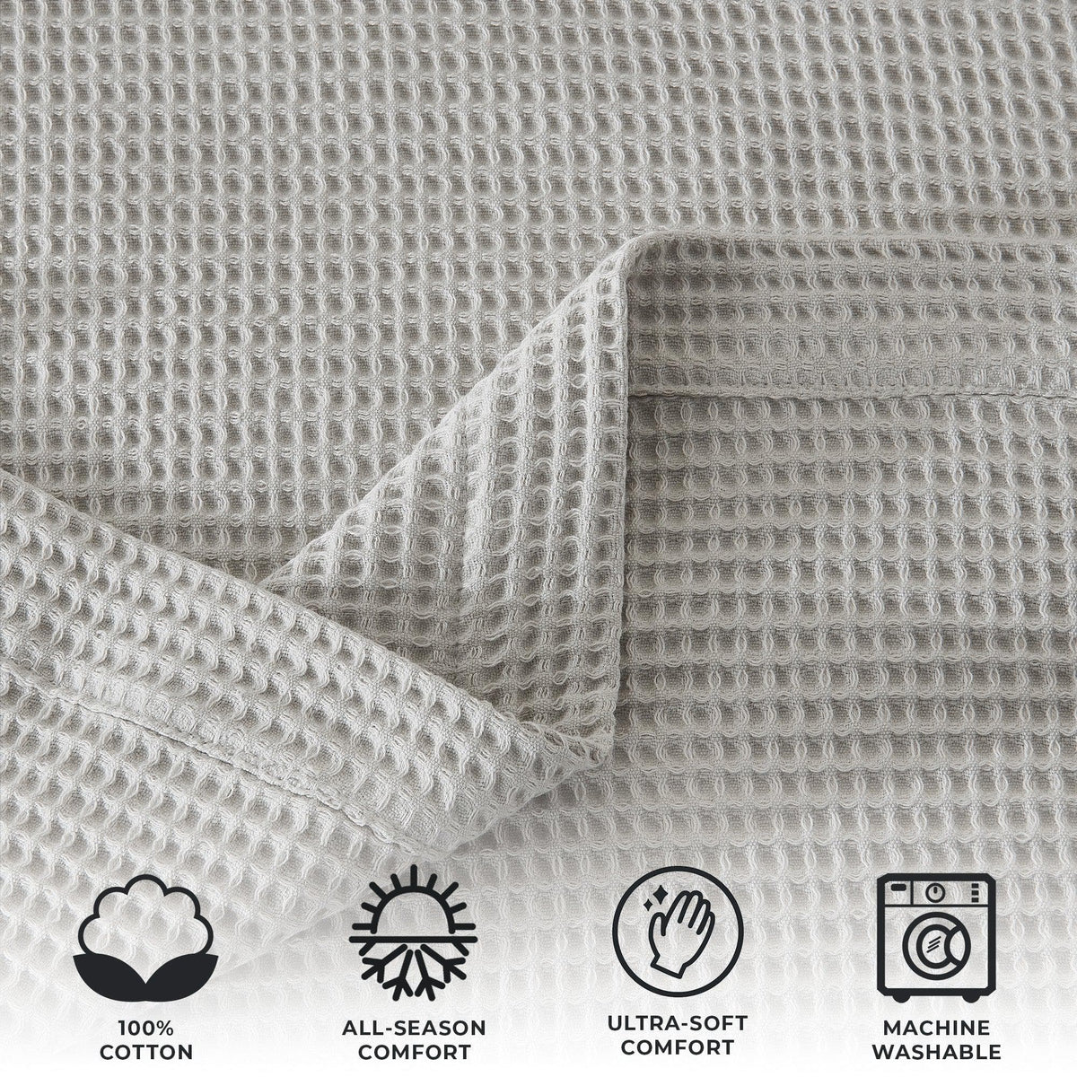 Waffle Weave Blanket — layered bedding styling — Sullivan Ridge & Co.
