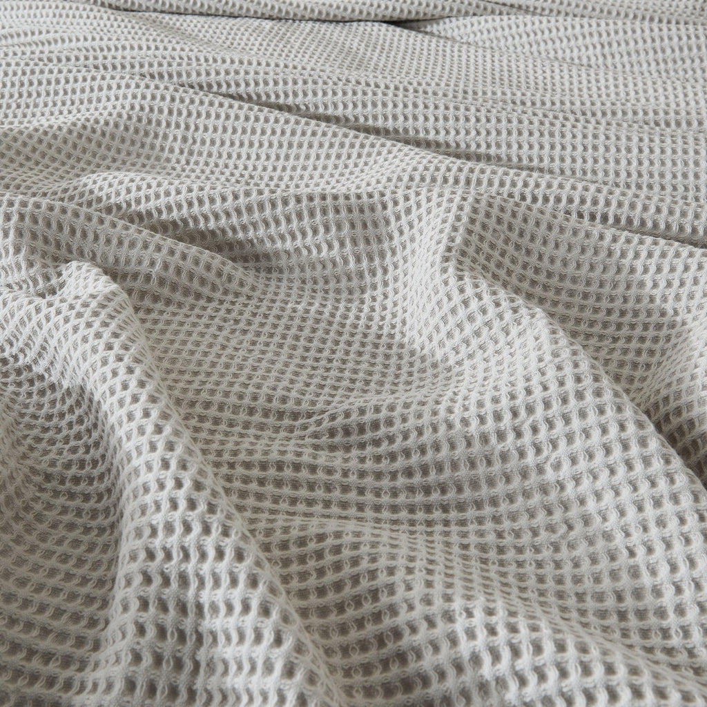 Waffle Weave Cotton Blanket — cotton breathability detail — Sullivan Ridge & Co.