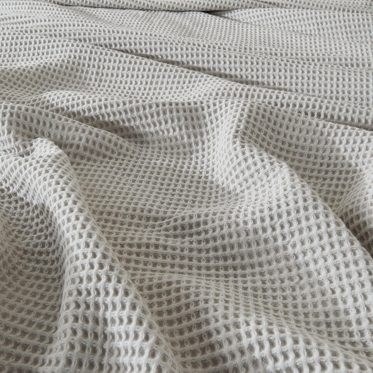 Waffle Weave Cotton Blanket — cotton breathability detail — Sullivan Ridge & Co.