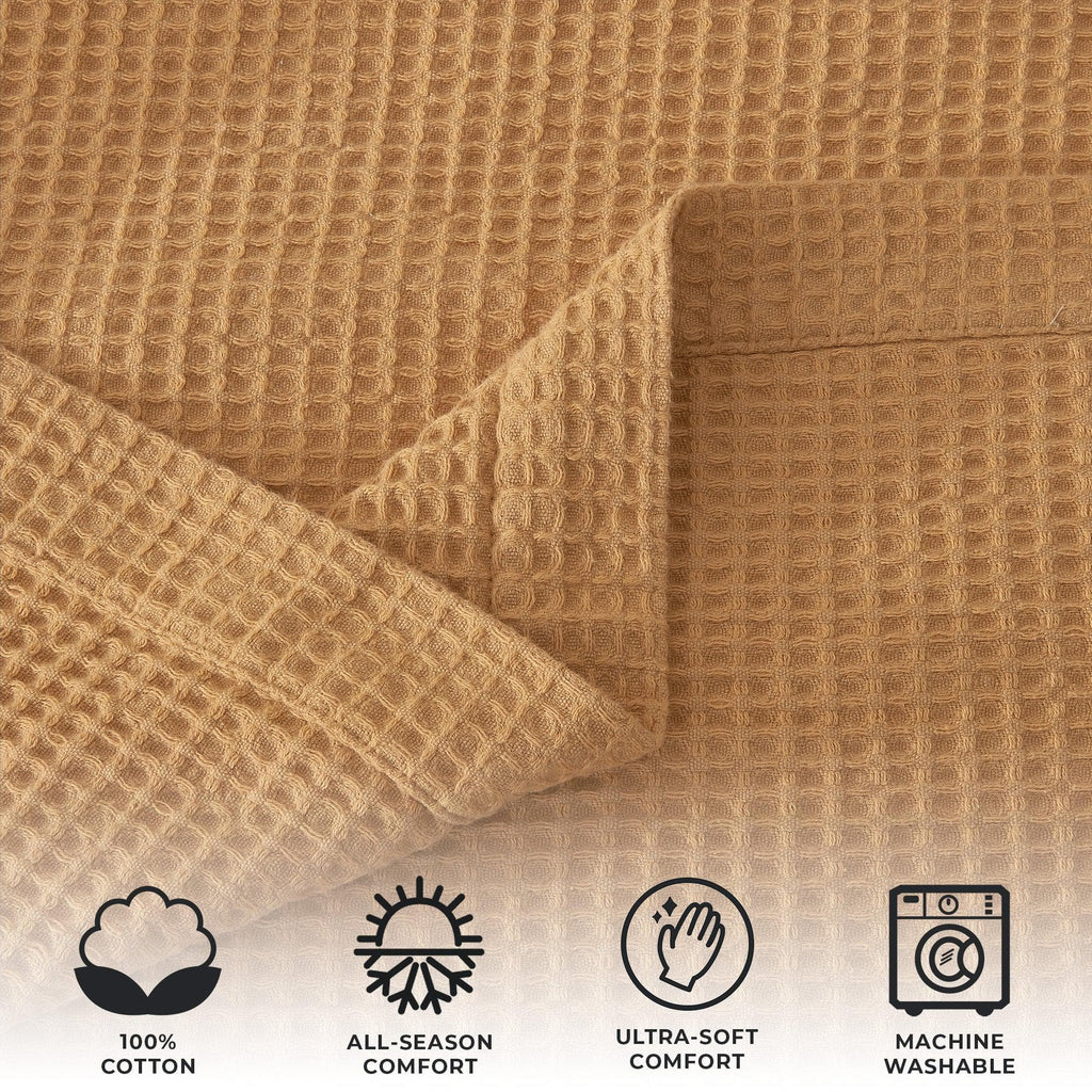 The Essential Waffle Weave Blanket — Lightweight Cotton Comfort for Every Season