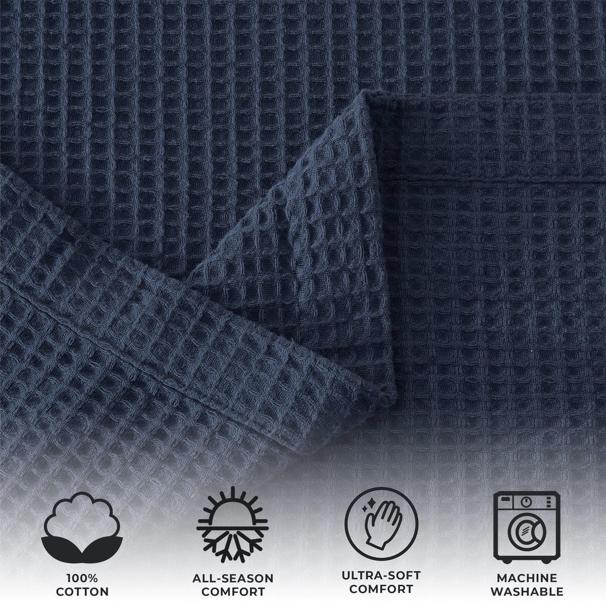 The Essential Waffle Weave Blanket — Lightweight Cotton Comfort for Every Season