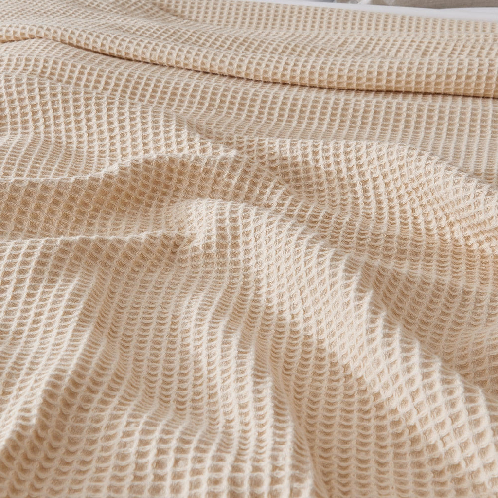 The Essential Waffle Weave Blanket — Lightweight Cotton Comfort for Every Season