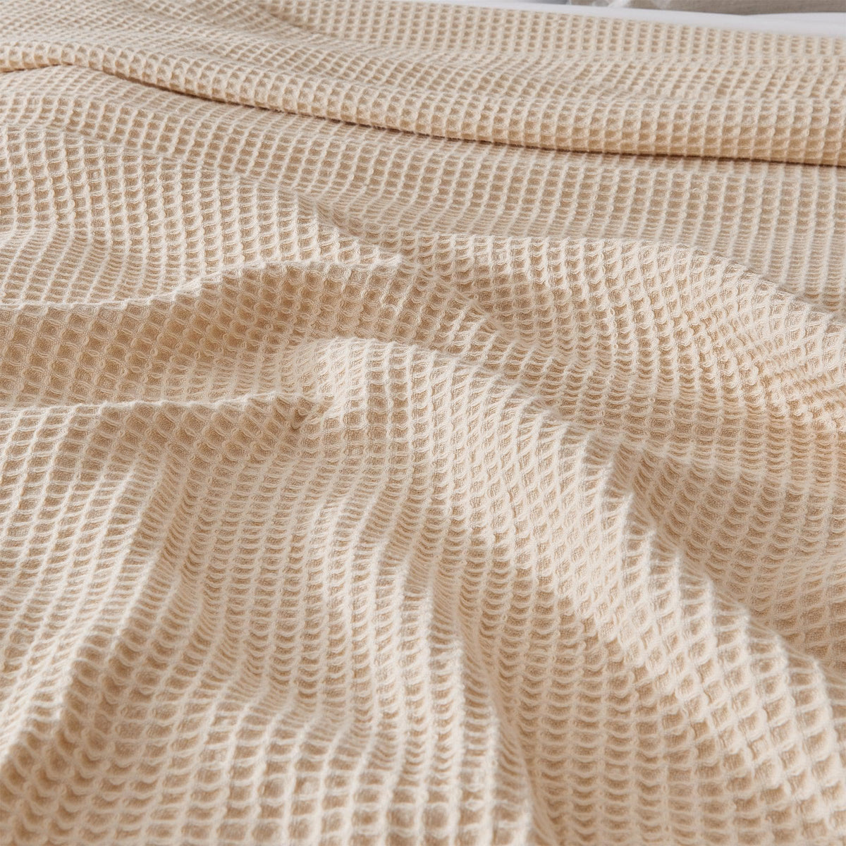 The Essential Waffle Weave Blanket — Lightweight Cotton Comfort for Every Season