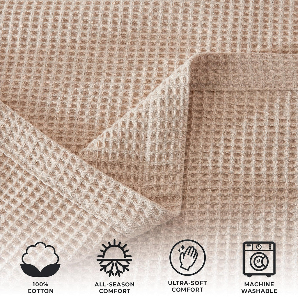 The Essential Waffle Weave Blanket — Lightweight Cotton Comfort for Every Season