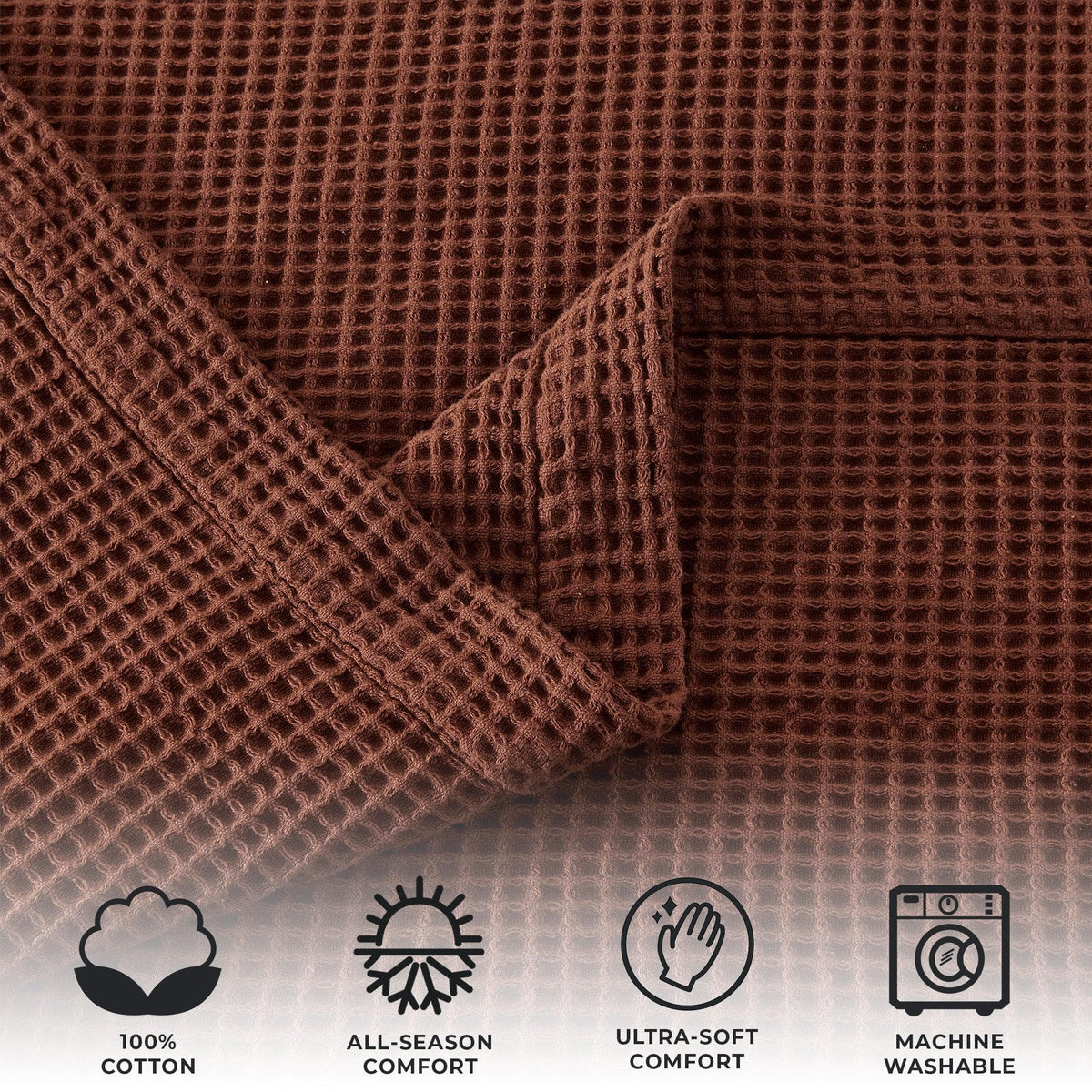 The Essential Waffle Weave Blanket — Lightweight Cotton Comfort for Every Season
