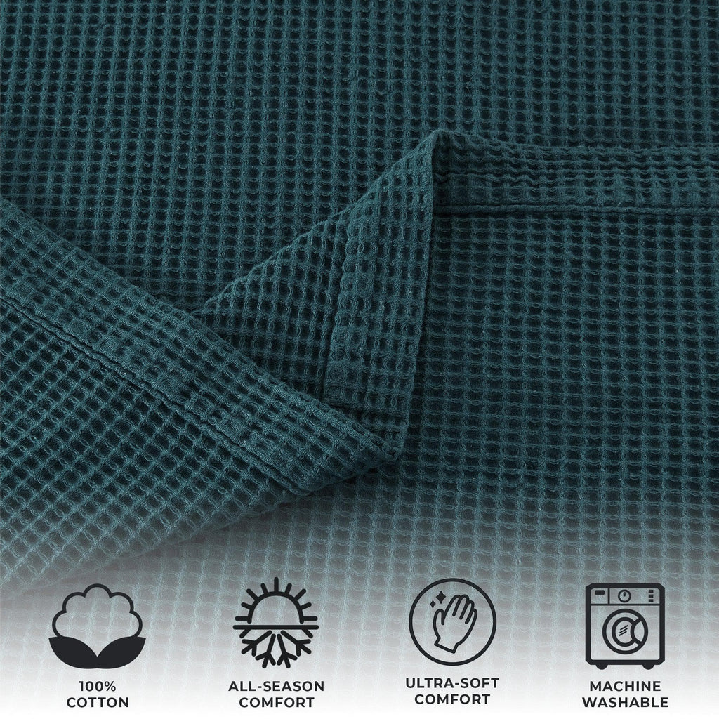 The Essential Waffle Weave Blanket — Lightweight Cotton Comfort for Every Season
