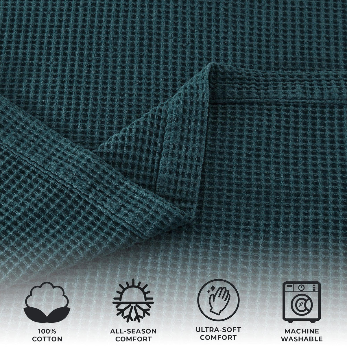 The Essential Waffle Weave Blanket — Lightweight Cotton Comfort for Every Season
