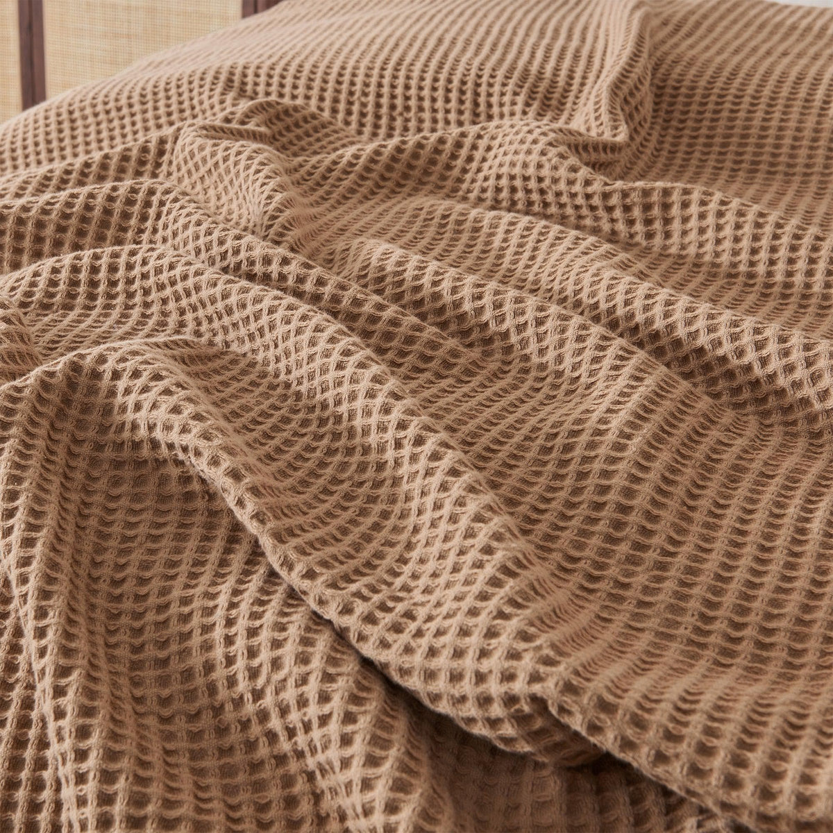 The Essential Waffle Weave Blanket — Lightweight Cotton Comfort for Every Season