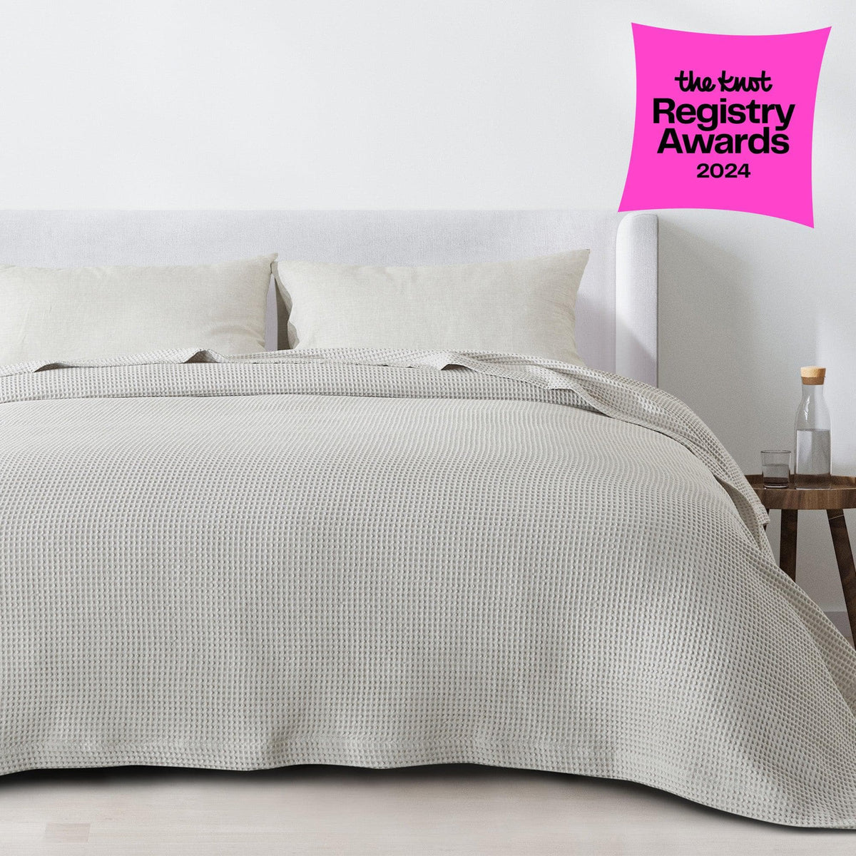 Essential Waffle Weave Blanket — Mikala Collection lifestyle — Sullivan Ridge & Co.