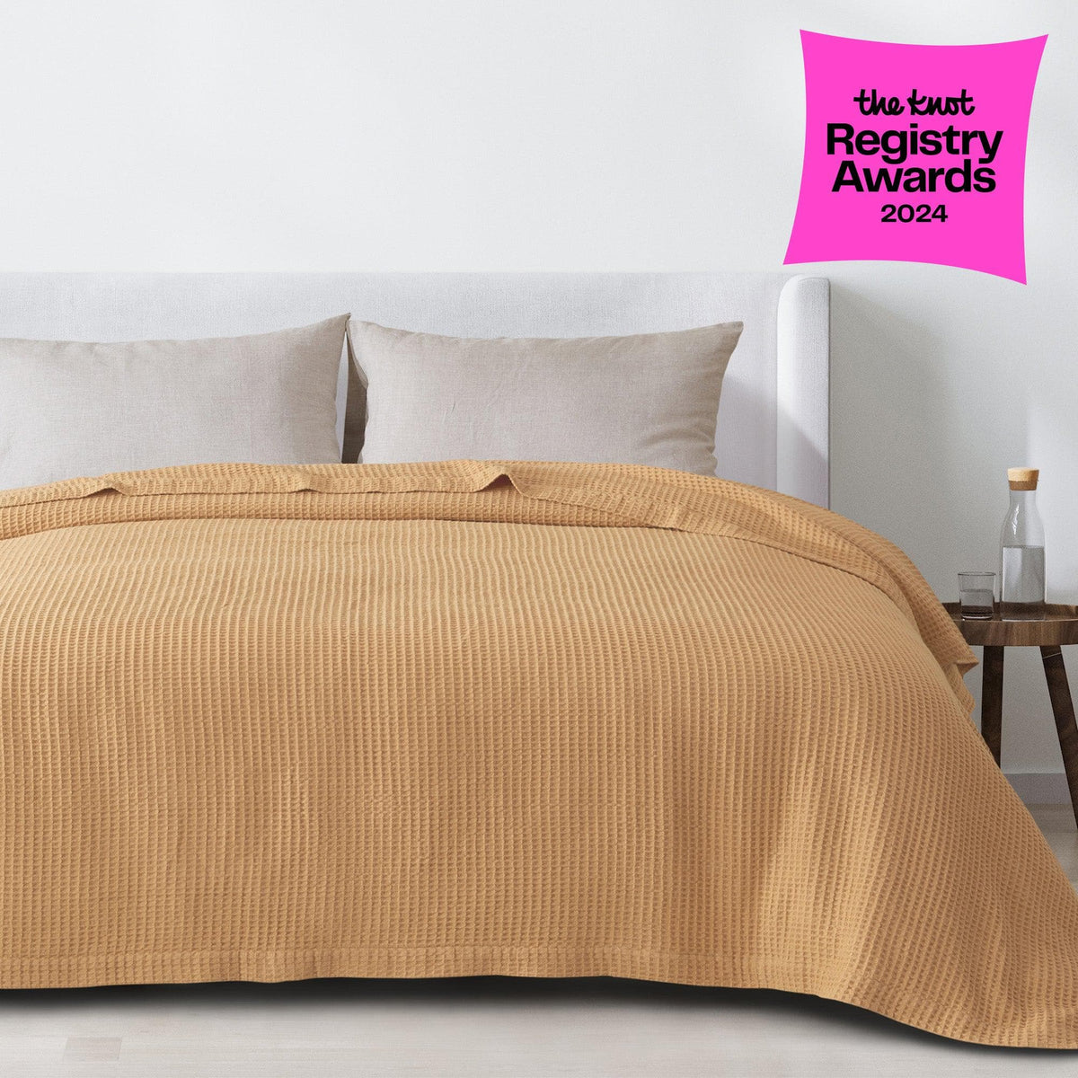 The Essential Waffle Weave Blanket — Lightweight Cotton Comfort for Every Season