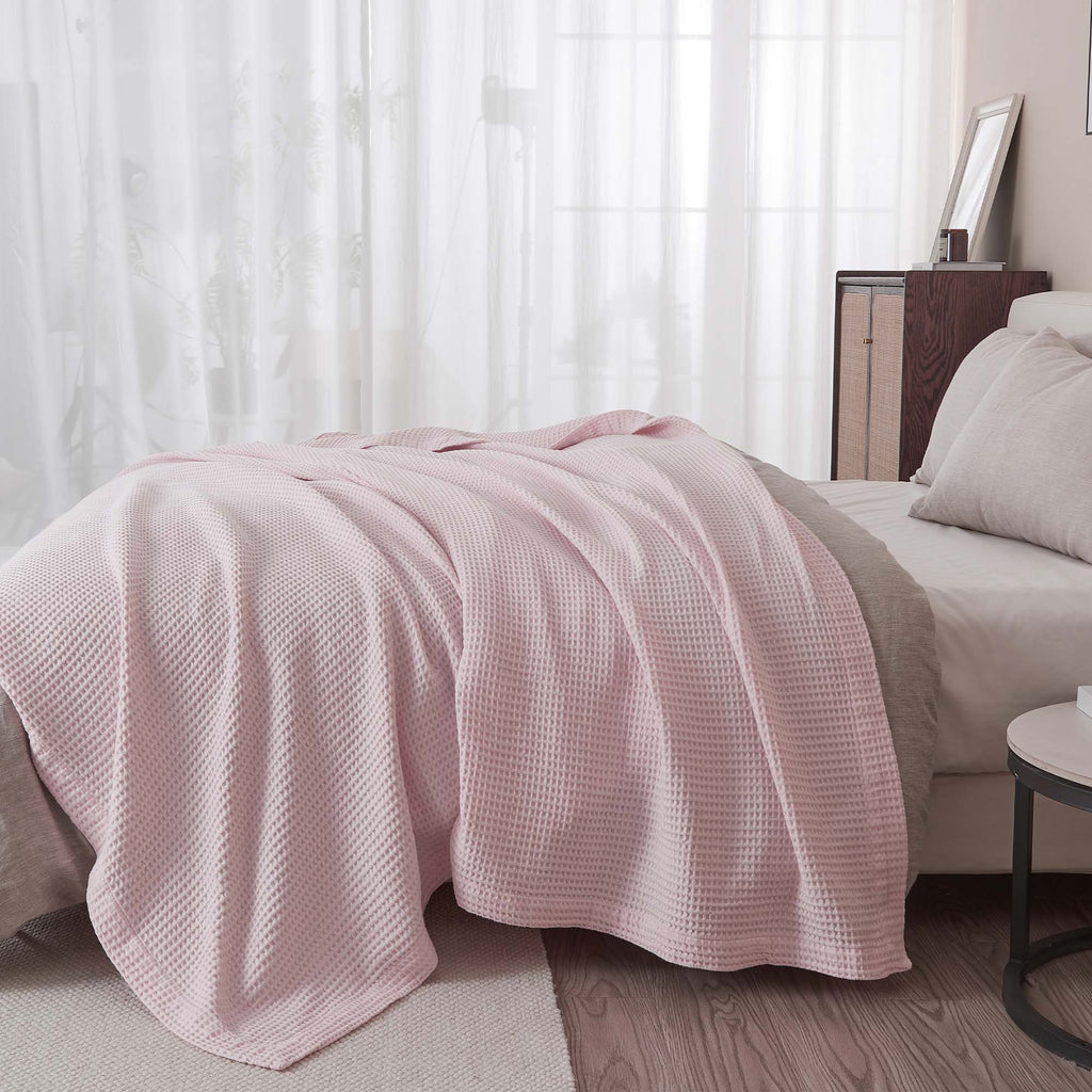 Waffle Weave Cotton Blanket — bed styling — Sullivan Ridge & Co.