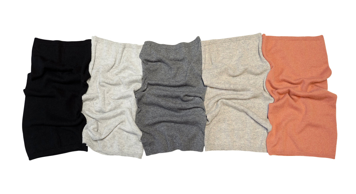 tittimitti® 100% Cashmere Unisex Neck Gaiter — Knitted Loop Scarf