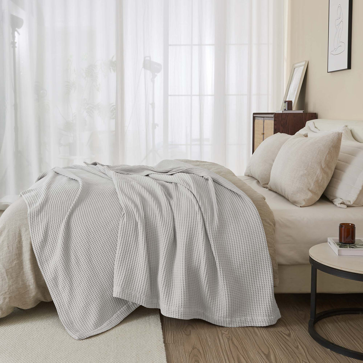 Essential Waffle Weave Cotton Blanket — product overview — Sullivan Ridge & Co.
