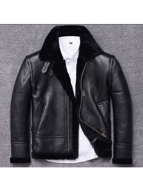 Men's Sheepskin Winter Fur Coat Jacket – Premium Warmth and Heritage Styling for Extreme Cold