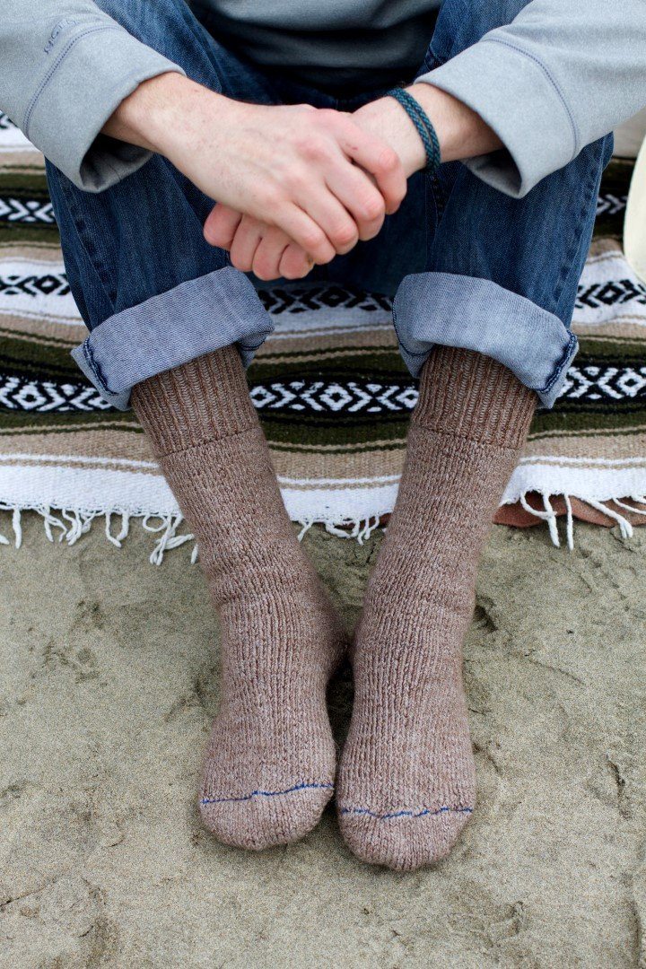 Alpine Alpaca Sock lifestyle photo — Sullivan Ridge & Co.