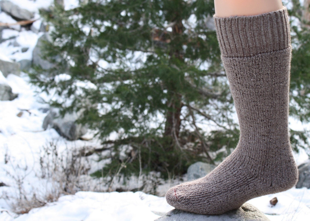 Alpine Alpaca Sock in charcoal — heavyweight cold weather — Sullivan Ridge & Co.