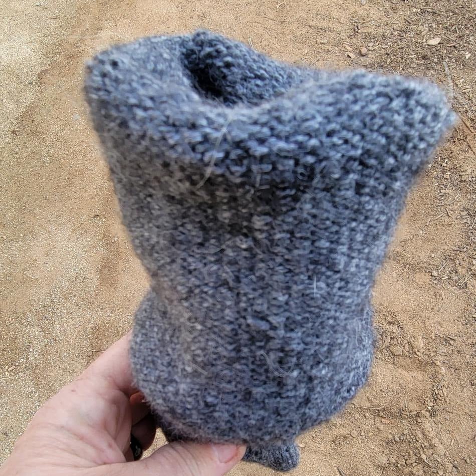 Alpine Alpaca Sock in gray — warm heavyweight winter sock — Sullivan Ridge & Co.